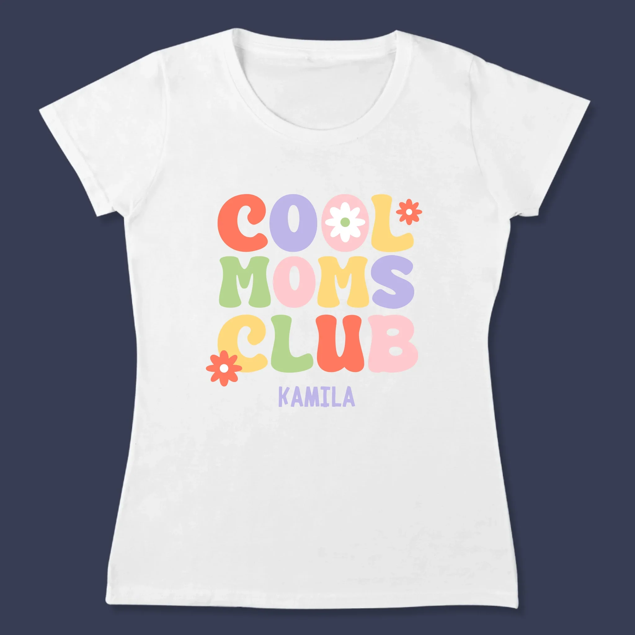Imię i Podpis: Cool Mom And Kid - Zestaw Koszulka Damska i Body Niemowlęce - Image 3