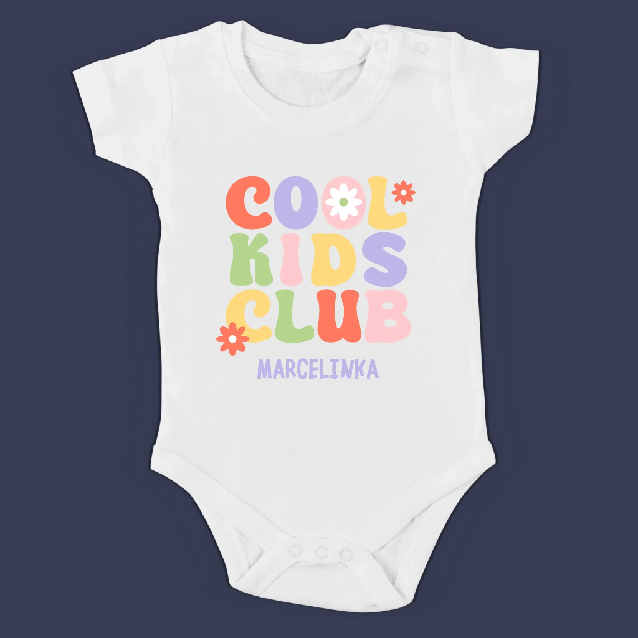 Imię i Podpis: Cool Mom And Kid - Zestaw Koszulka Damska i Body Niemowlęce - Image 4