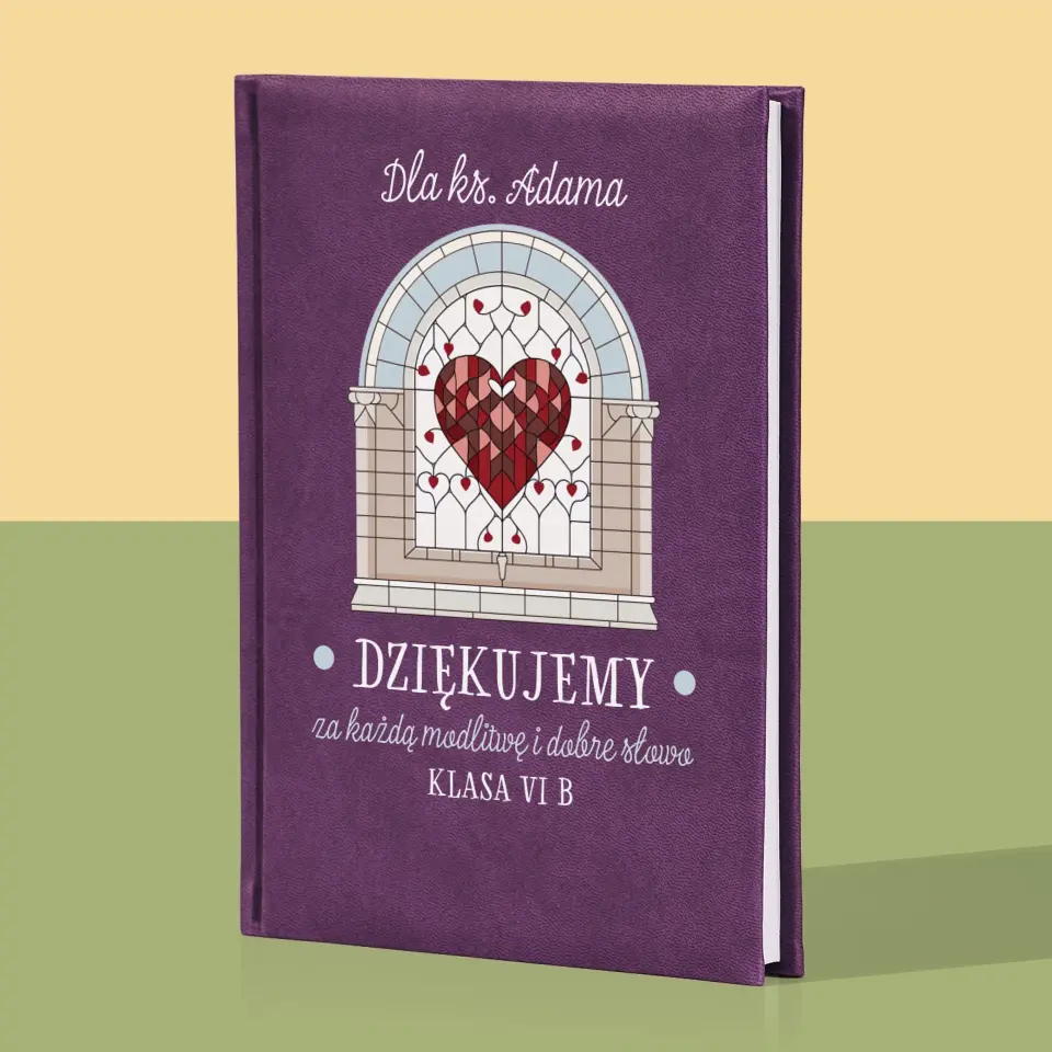 Imię i Podpis: Dziękujemy Za Każdą Modlitwę - Notes Książkowy z Nadrukiem - Image 5
