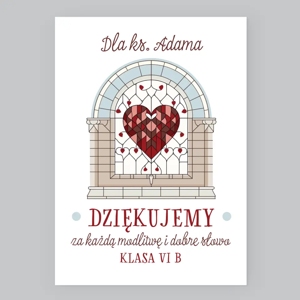 Imię i Podpis: Dziękujemy Za Każdą Modlitwę - Wydruk Obramowany