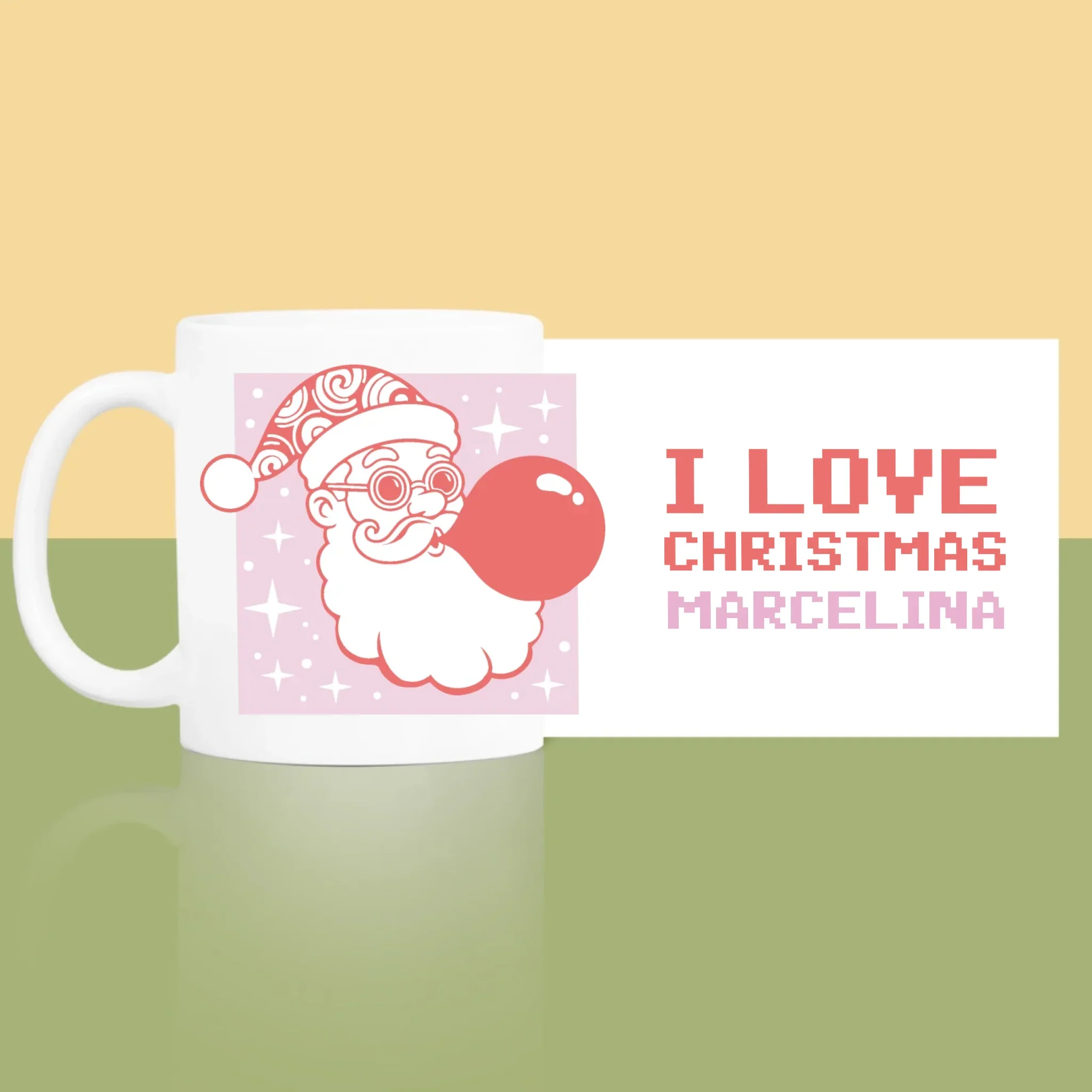 Imię I Podpis: I Love Christmas - Kubek z Nadrukiem - Image 3