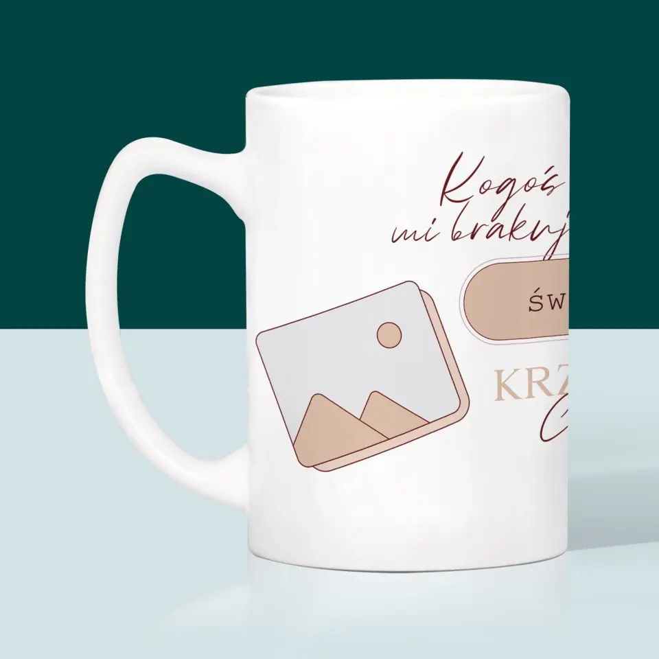 Imię i Podpis: Kogoś Mi Brakuje Świadek - Kubek z Nadrukiem - Image 4