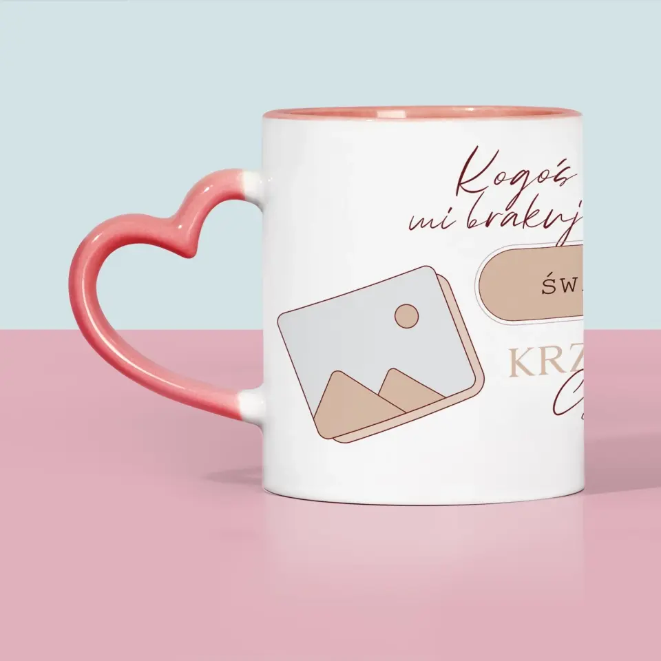 Imię i Podpis: Kogoś Mi Brakuje Świadek - Kubek z Nadrukiem - Image 5