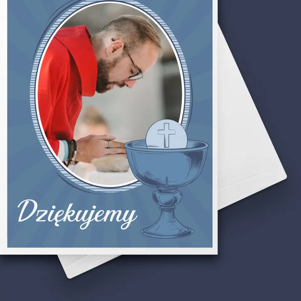 Imię i Podpis: Ksiądz Dziękujemy - Kartka z Życzeniami - Image 4
