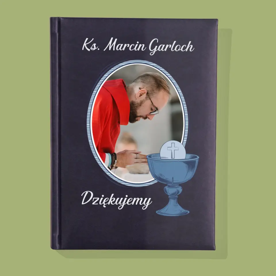 Imię i Podpis: Ksiądz Dziękujemy - Notes Książkowy z Nadrukiem - Image 2