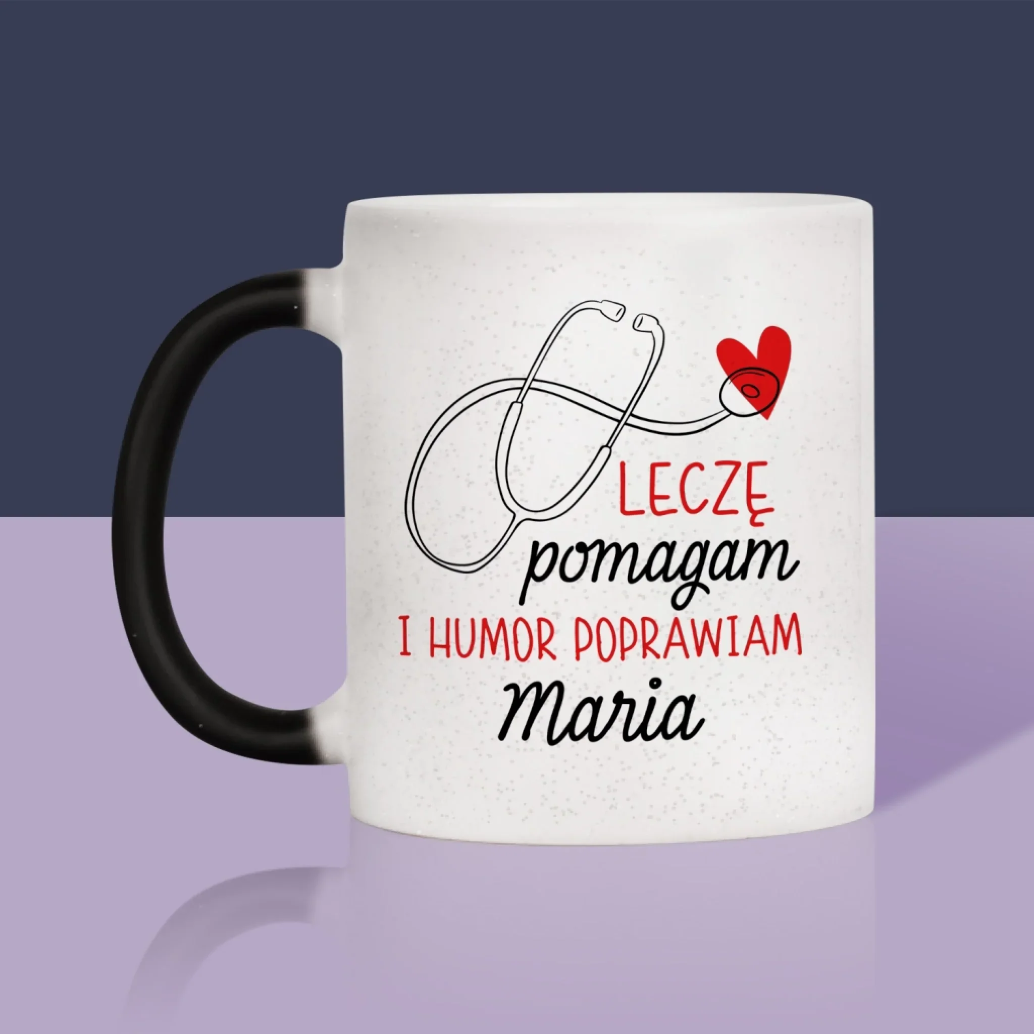 Imię I Podpis: Leczę Pomagam - Kubek z Nadrukiem - Image 12