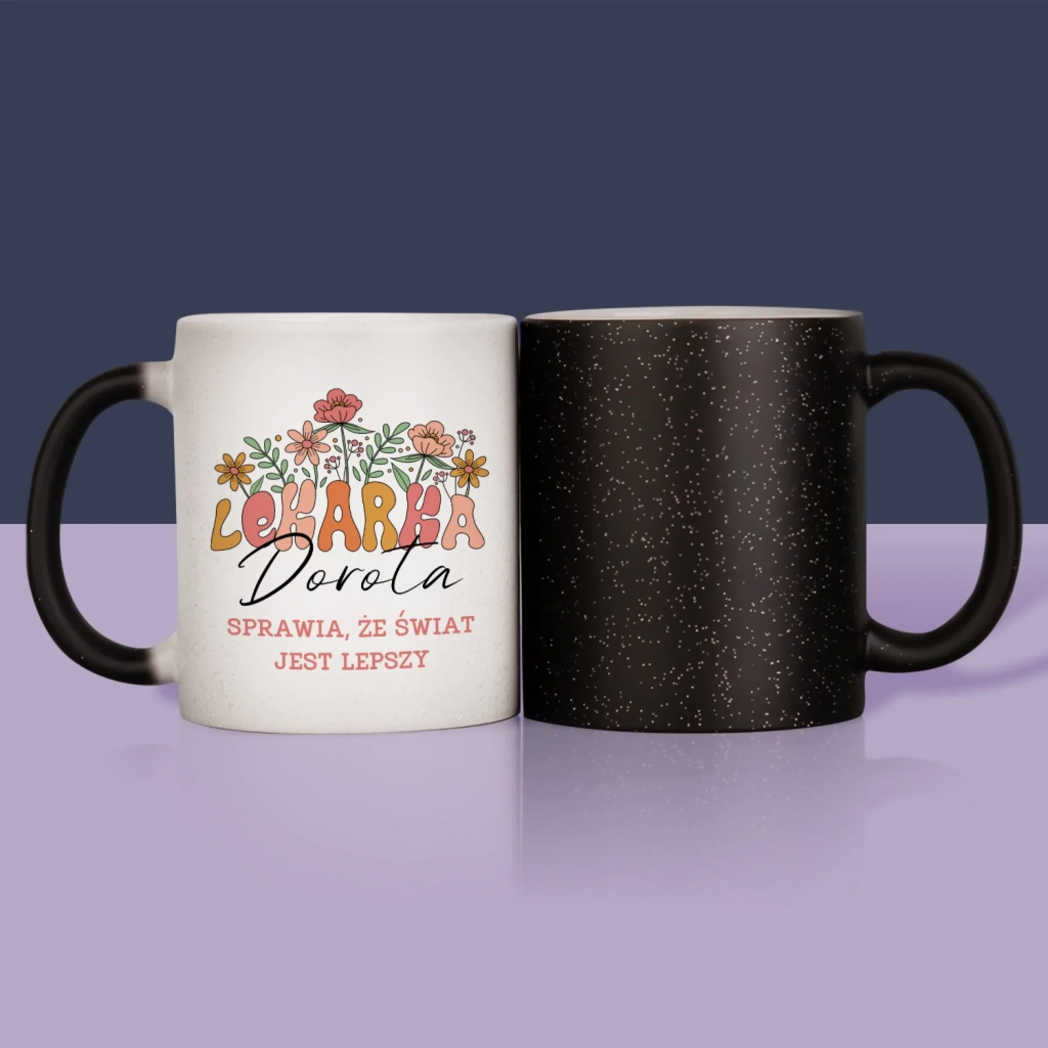Imię I Podpis: Lekarka - Kubek z Nadrukiem - Image 13