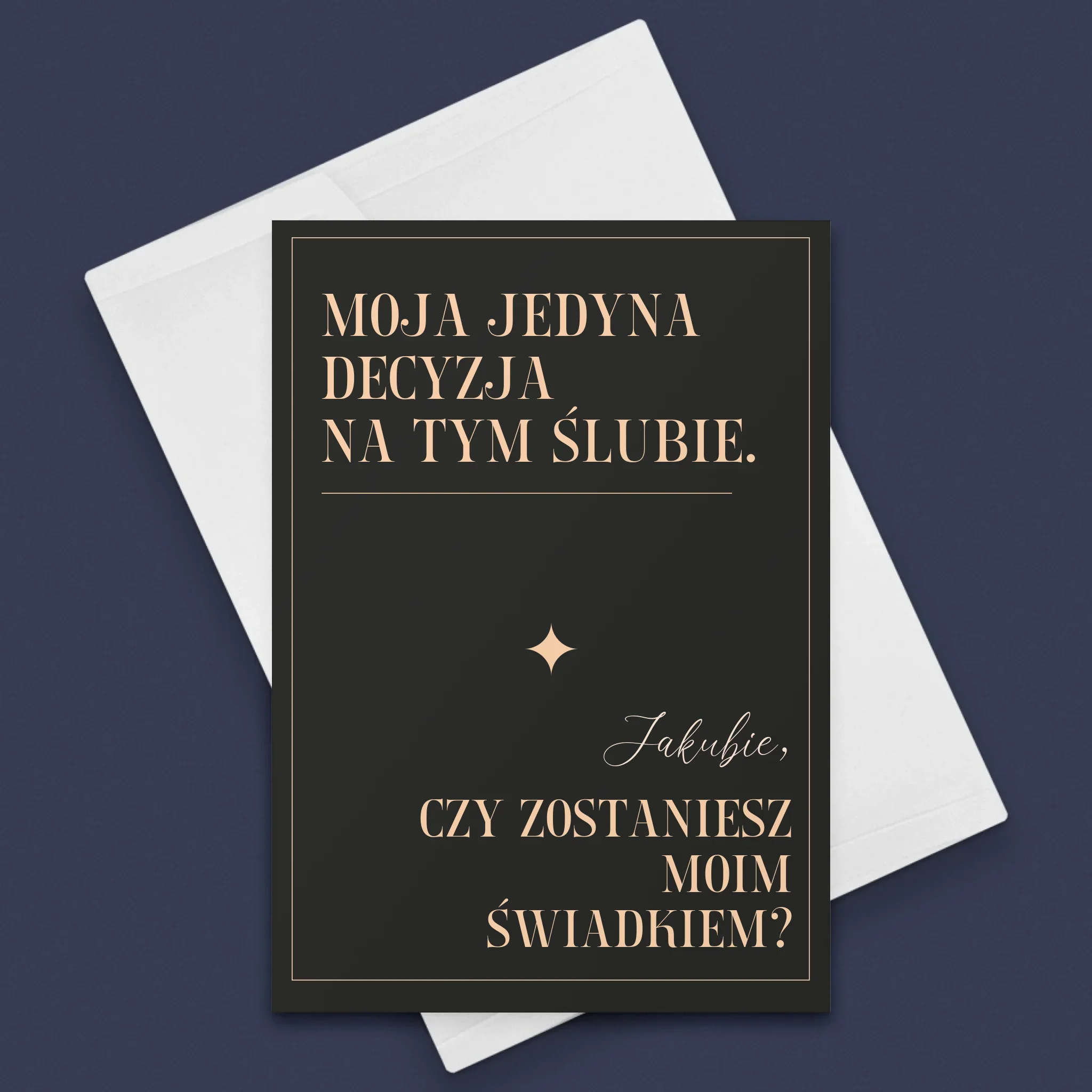 Imię i Podpis: Moja Jedyna Decyzja - Kartka z Życzeniami - Image 3