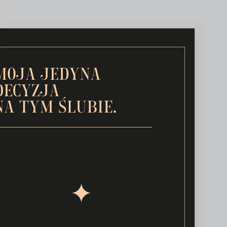 Imię i Podpis: Moja Jedyna Decyzja - Wydruk Obramowany - Image 3