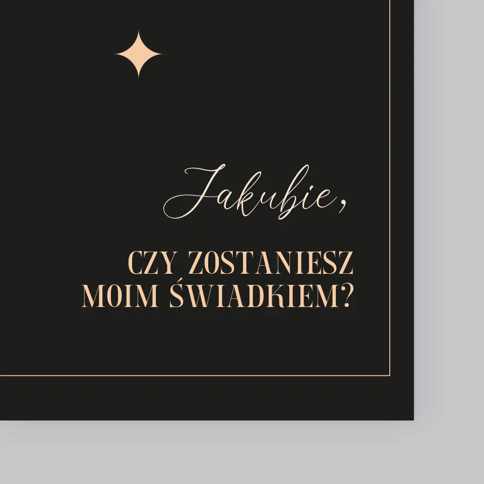 Imię i Podpis: Moja Jedyna Decyzja - Wydruk Obramowany - Image 4