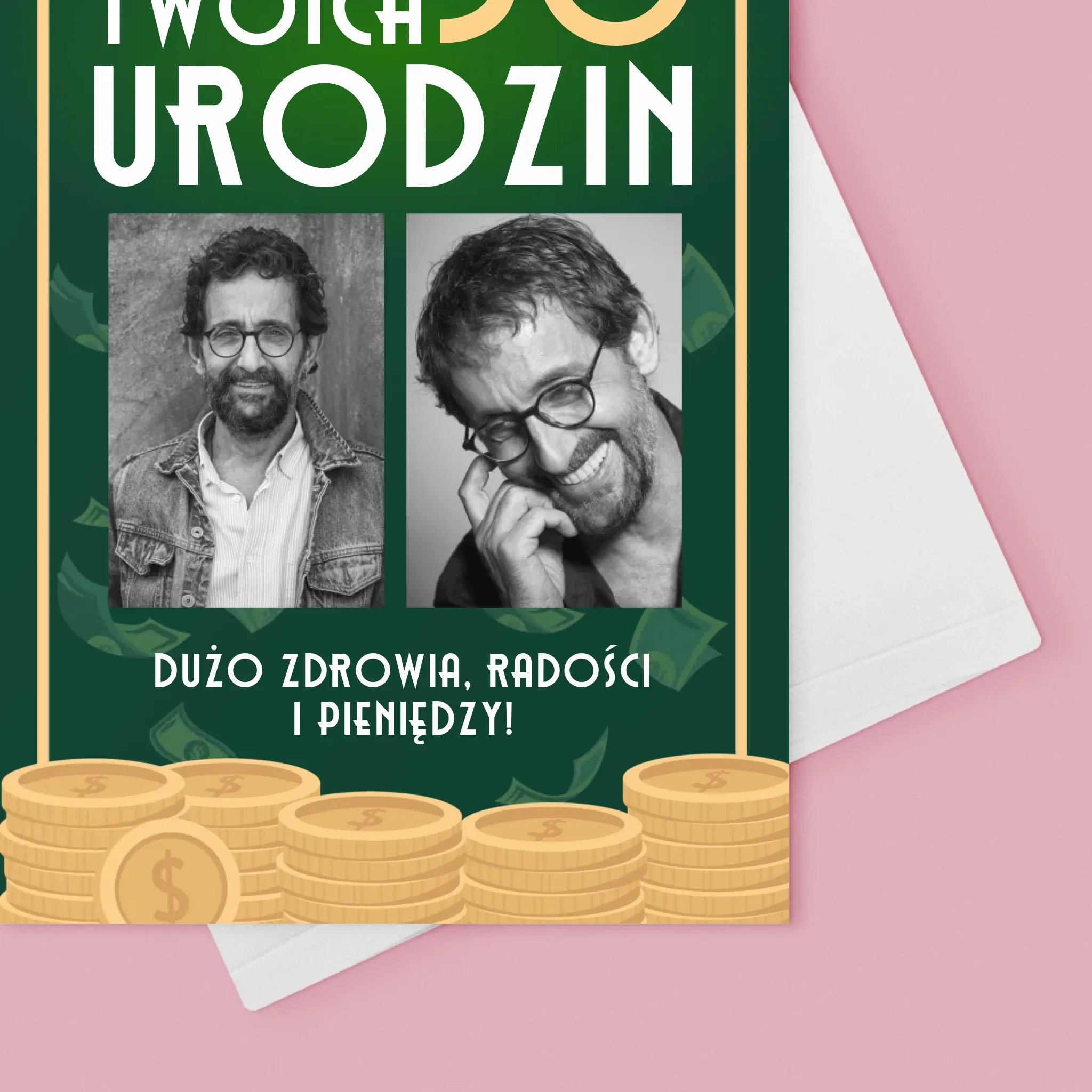 Imię i Podpis: Nagroda specjalna z okazji 50 urodzin - Kartka z Życzeniami - Image 4