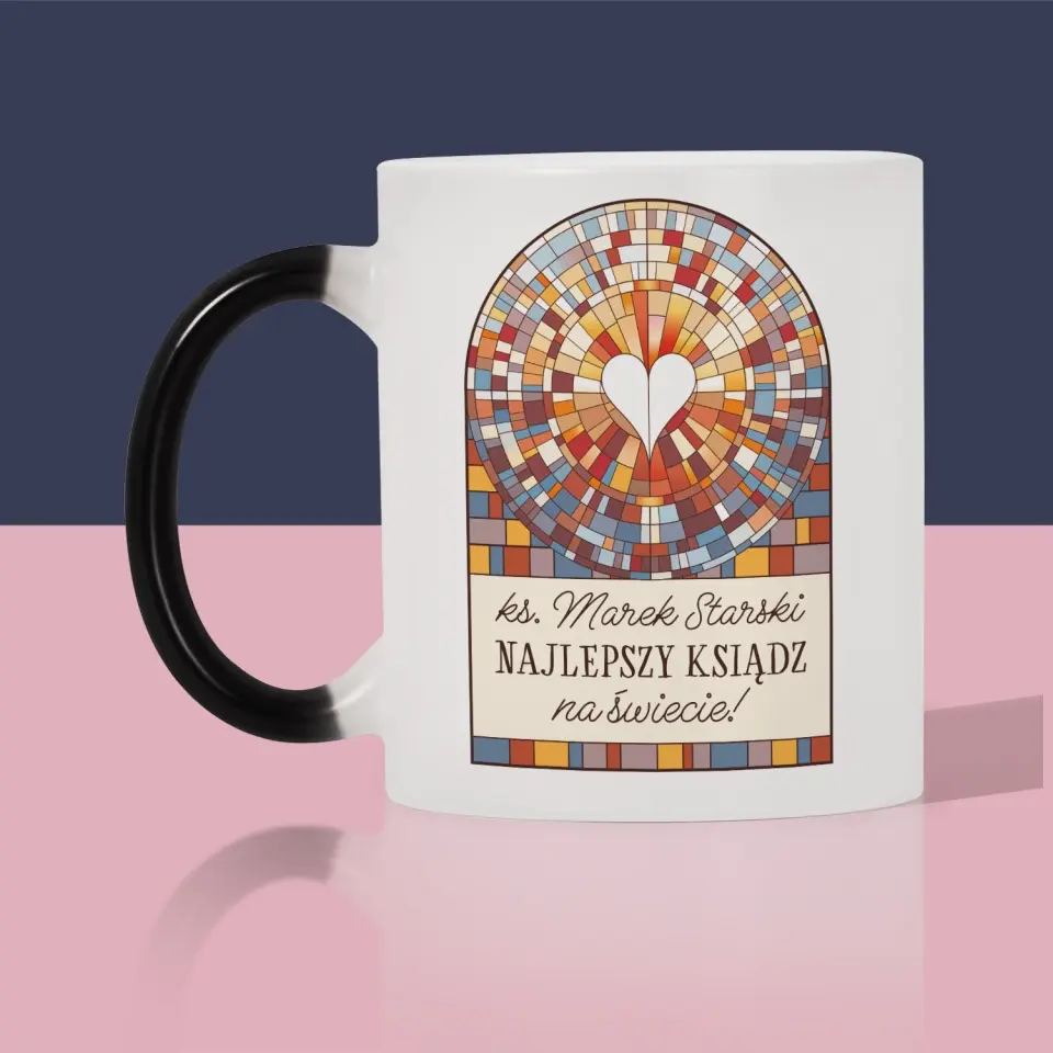 Imię i Podpis: Najlepszy Ksiądz Na Świecie - Kubek z Nadrukiem - Image 7