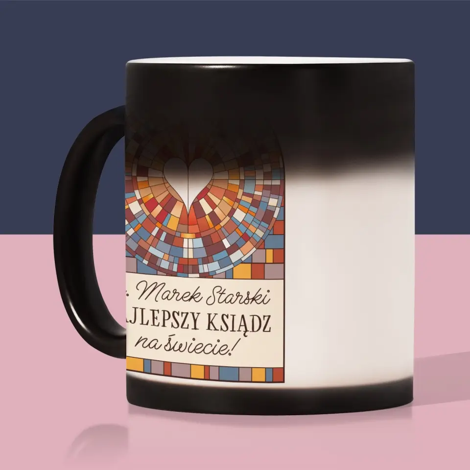 Imię i Podpis: Najlepszy Ksiądz Na Świecie - Kubek z Nadrukiem - Image 8