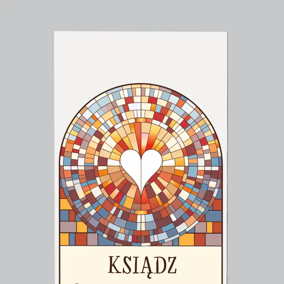 Imię i Podpis: Najlepszy Ksiądz Na Świecie - Magnes Na Lodówkę - Image 3