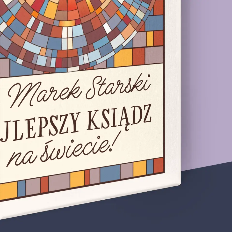 Imię i Podpis: Najlepszy Ksiądz Na Świecie - Wydruk Obramowany - Image 16