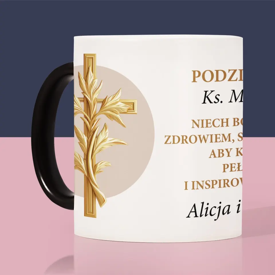Imię i Podpis: Podziękowania Dla Księdza - Kubek z Nadrukiem - Image 7