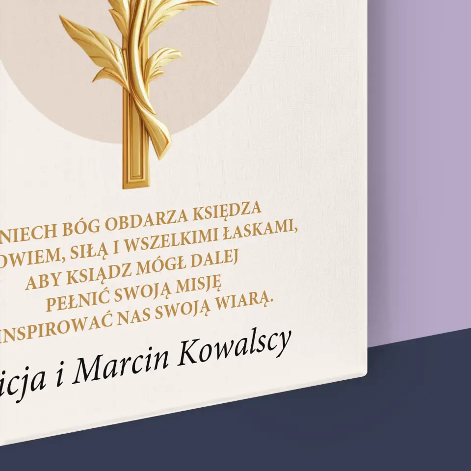 Imię i Podpis: Podziękowania Dla Księdza - Wydruk Obramowany - Image 16