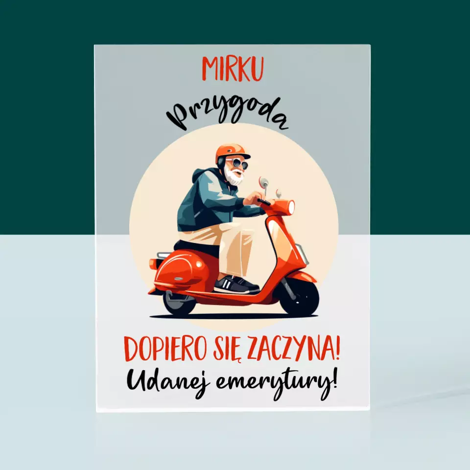 Imię i Podpis: Przygoda Dopiero Się Zaczyna - Blok Akrylowy - Image 3
