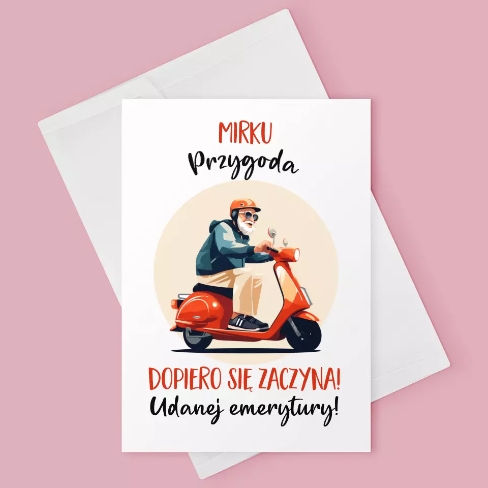 Imię i Podpis: Przygoda Dopiero Się Zaczyna - Kartka z Życzeniami - Image 3