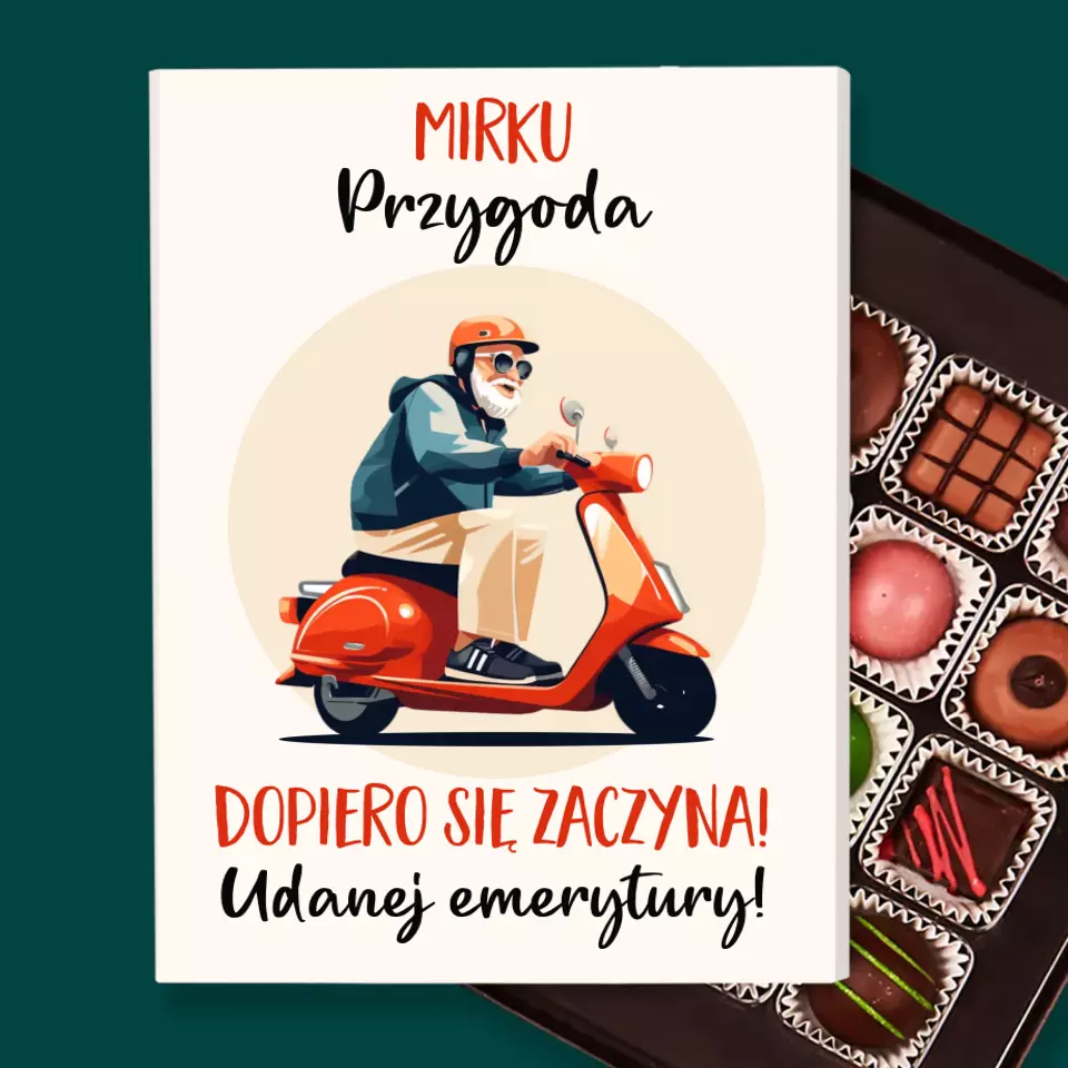 Imię i Podpis: Przygoda Dopiero Się Zaczyna - Personalizowane Praliny - Image 2