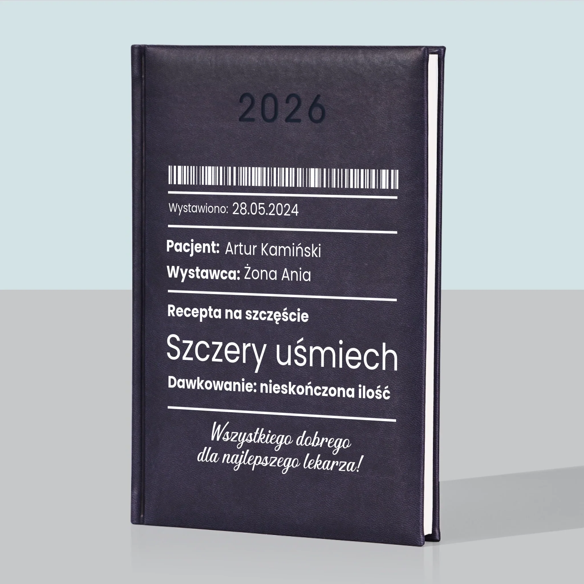 Imię i Podpis: Recepta Na Szczęście - Kalendarz Książkowy