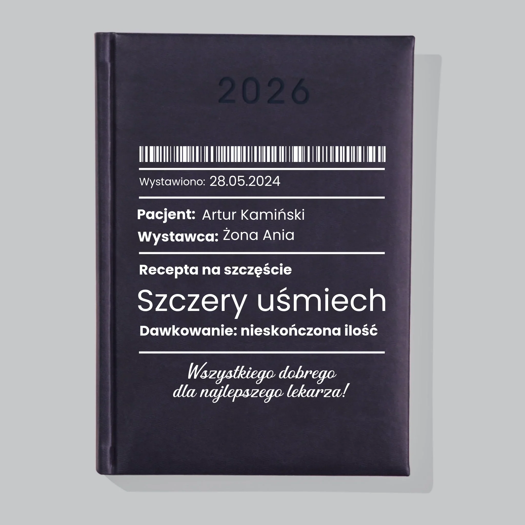 Imię i Podpis: Recepta Na Szczęście - Kalendarz Książkowy - Image 2