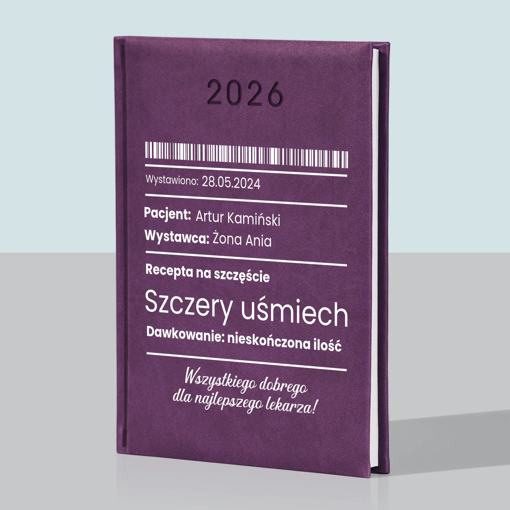 Imię i Podpis: Recepta Na Szczęście - Kalendarz Książkowy - Image 5