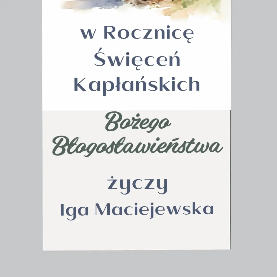 Imię i Podpis: Rocznica Święceń Kapłańskich - Magnes Na Lodówkę - Image 4