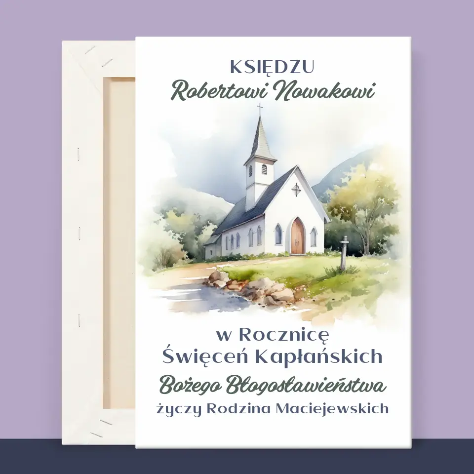 Imię i Podpis: Rocznica Święceń Kapłańskich - Wydruk Obramowany - Image 12