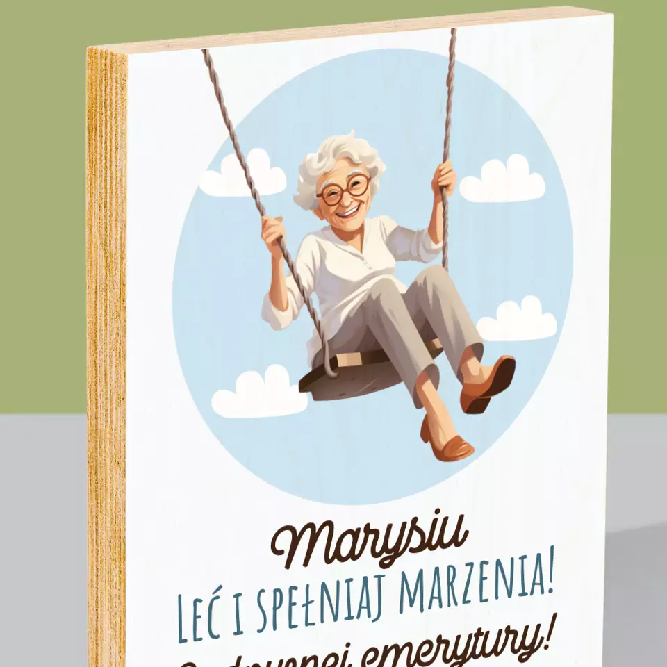 Imię i Podpis: Spełniaj Marzenia - Wydruk Na Drewnie - Image 2