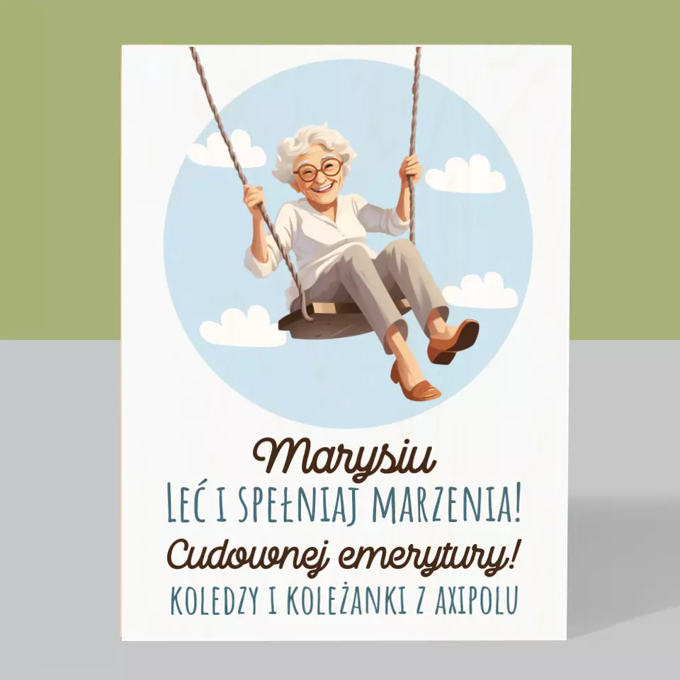 Imię i Podpis: Spełniaj Marzenia - Wydruk Na Drewnie - Image 3