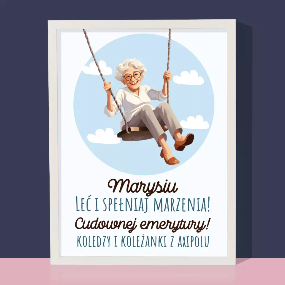 Imię i Podpis: Spełniaj Marzenia - Wydruk Obramowany - Image 4