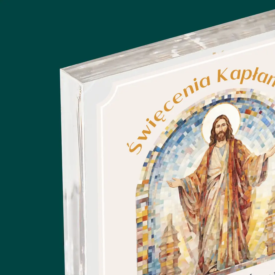 Imię i Podpis: Święcenia Kapłańskie - Blok Akrylowy z Nadrukiem - Image 4