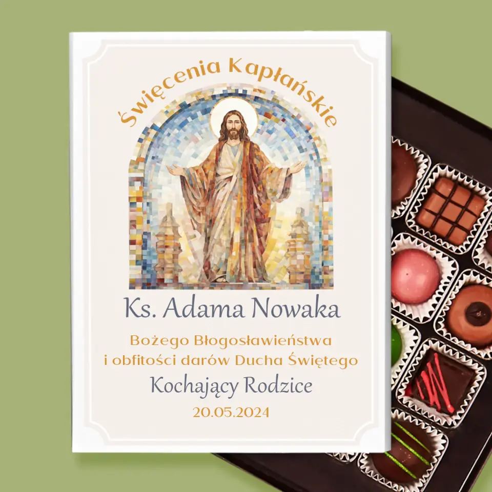 Imię i Podpis: Święcenia Kapłańskie - Personalizowane Praliny - Image 2