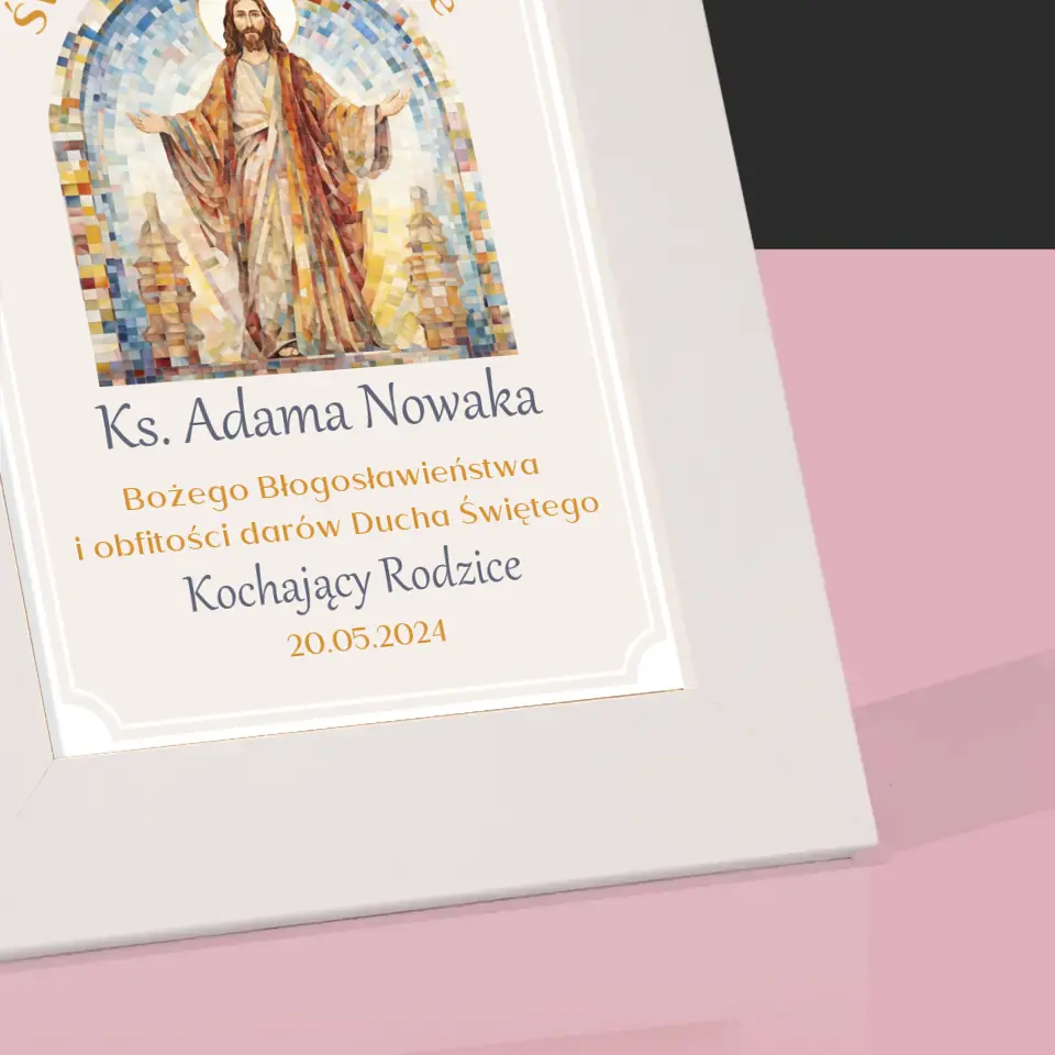 Imię i Podpis: Święcenia Kapłańskie - Ramka Na Zdjęcie - Image 4