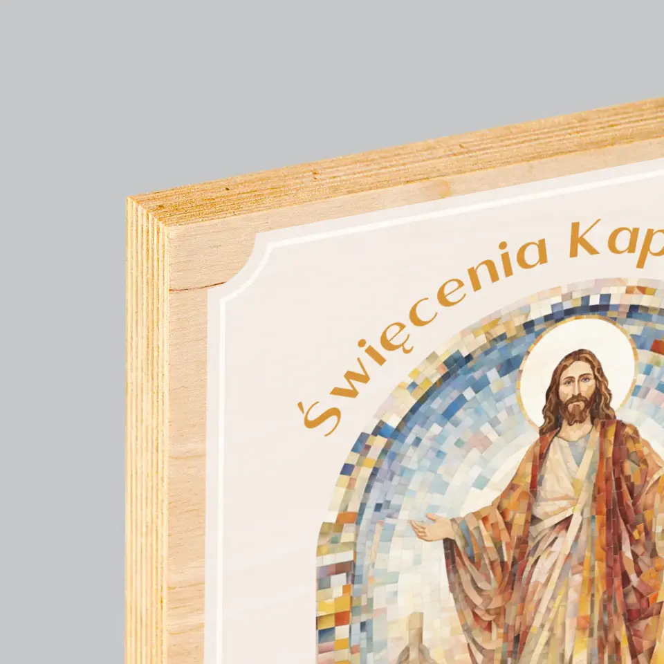 Imię i Podpis: Święcenia Kapłańskie - Wydruk Na Drewnie - Image 4
