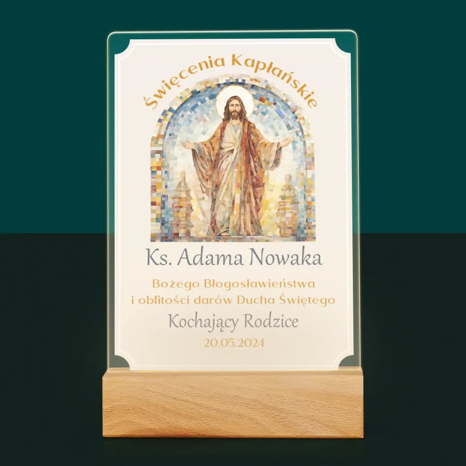 Imię i Podpis: Święcenia Kapłańskie - Wydruk Na Szkle Akrylowym - Image 7