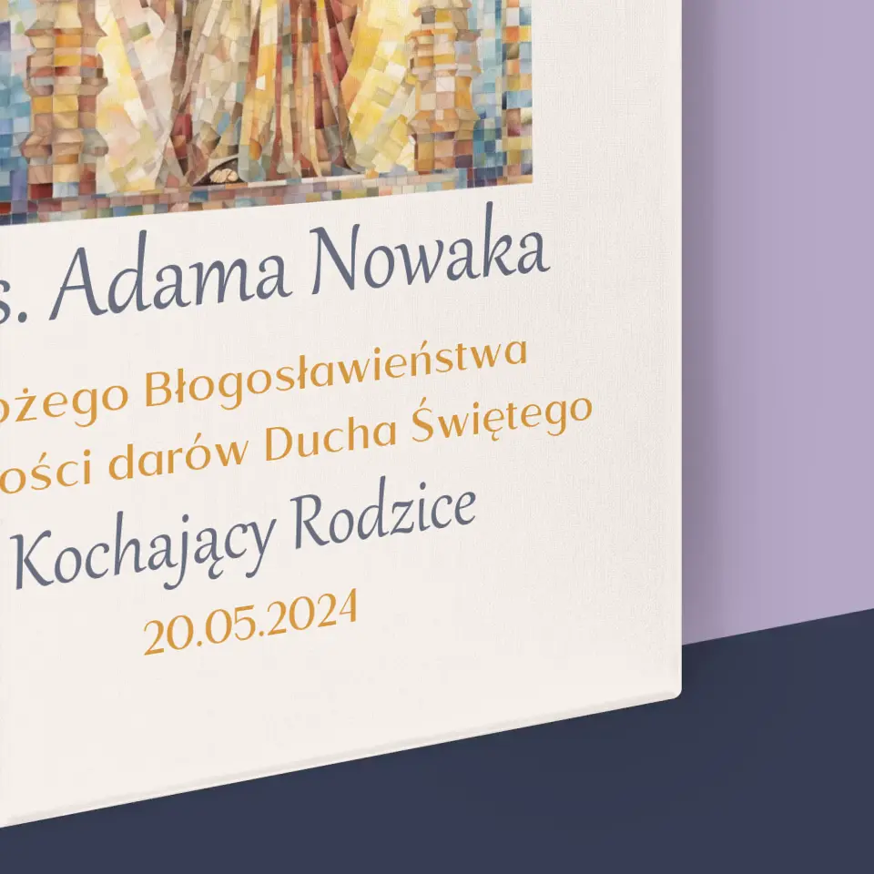 Imię i Podpis: Święcenia Kapłańskie - Wydruk Obramowany - Image 16