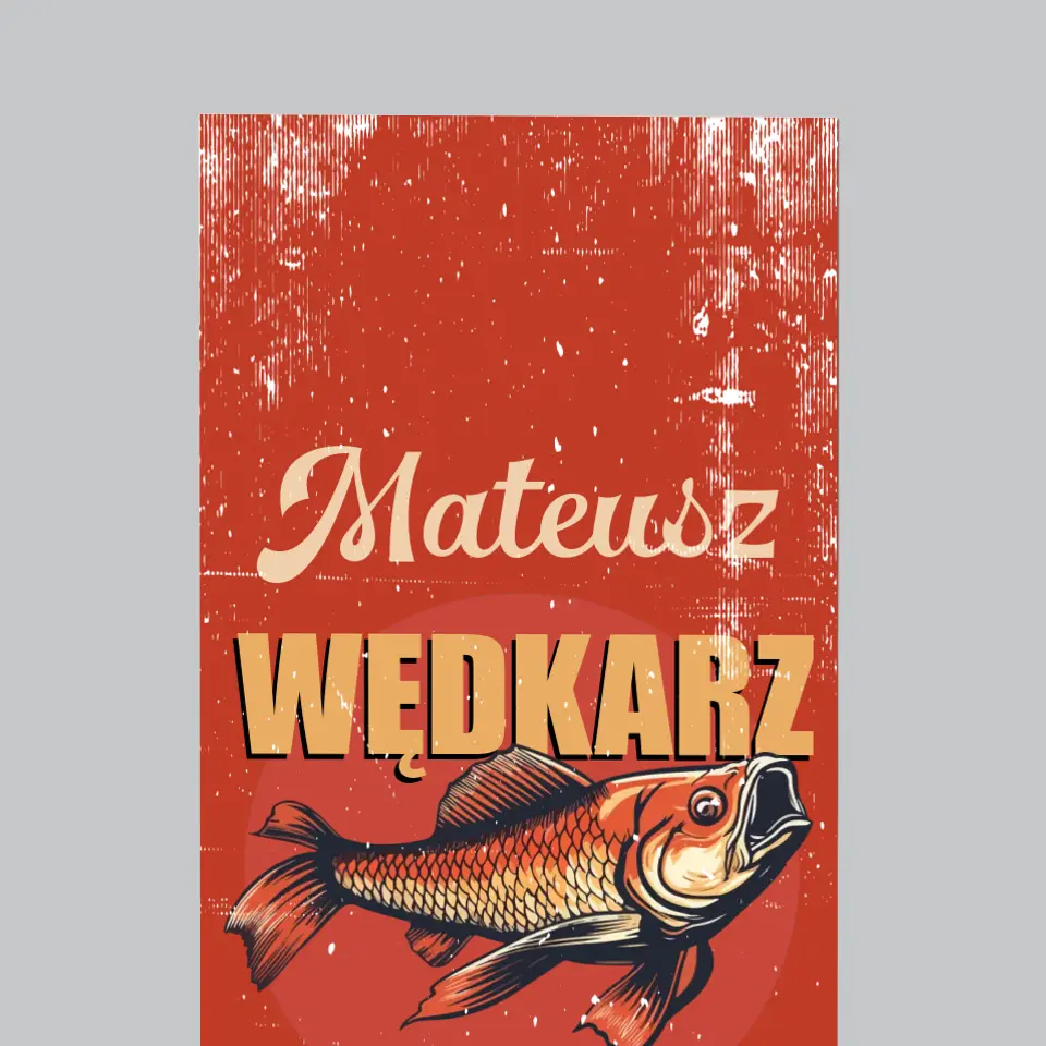 Imię i Podpis: Wędkarz z Krwi i Ości - Magnes Na Lodówkę - Image 3