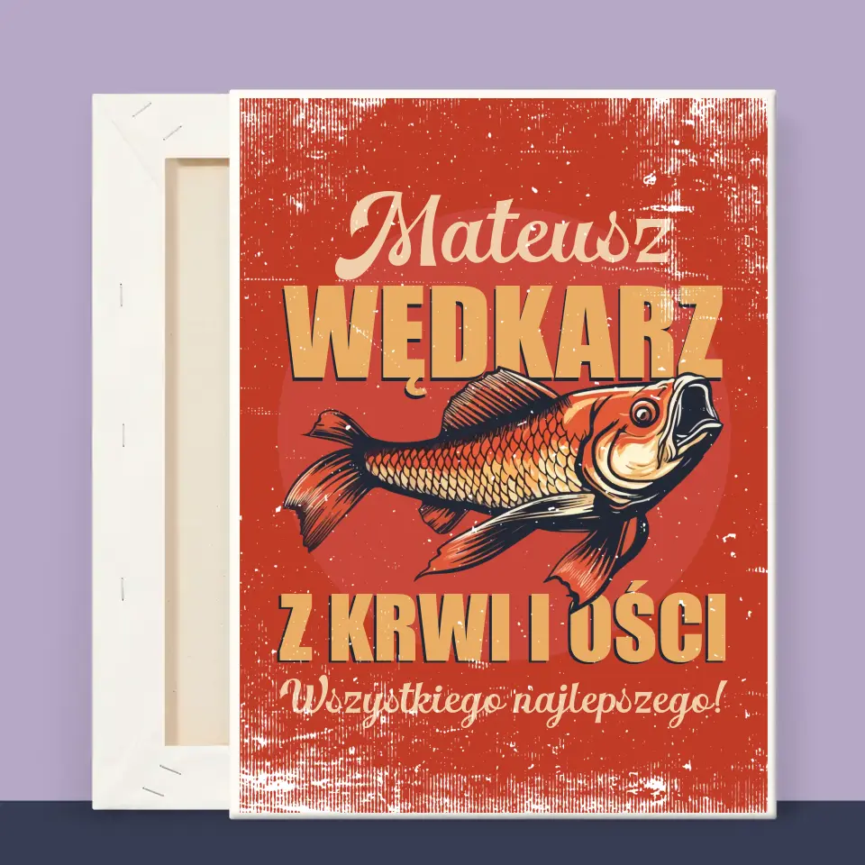 Imię i Podpis: Wędkarz z Krwi i Ości - Wydruk Obramowany - Image 11