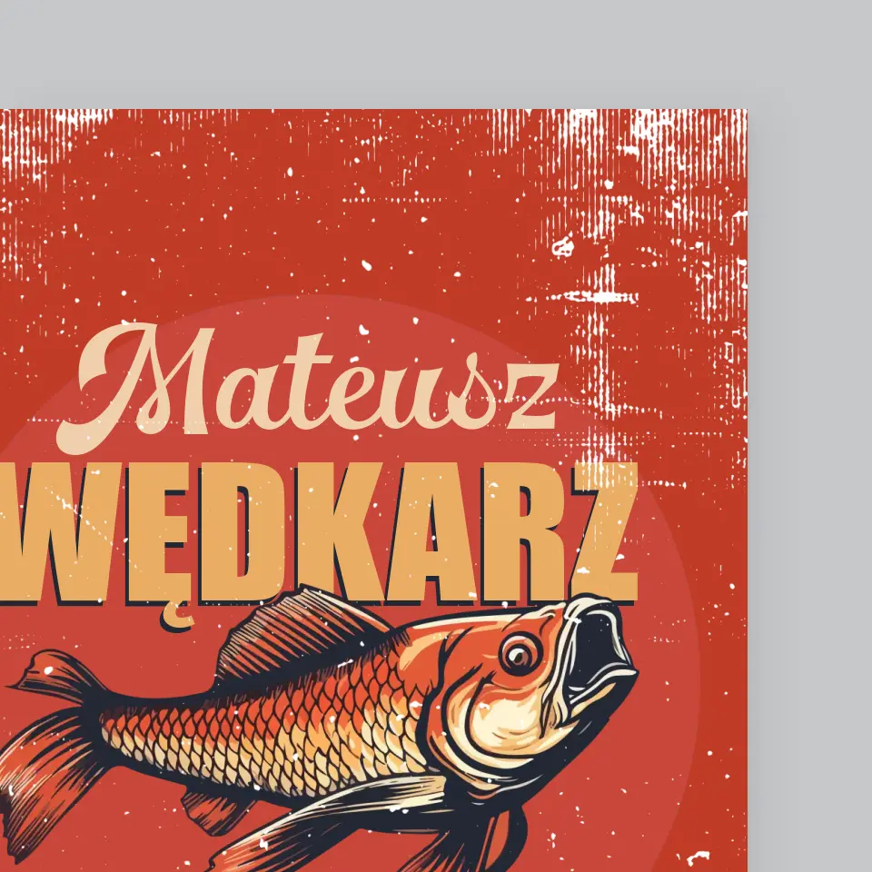 Imię i Podpis: Wędkarz z Krwi i Ości - Wydruk Obramowany - Image 3