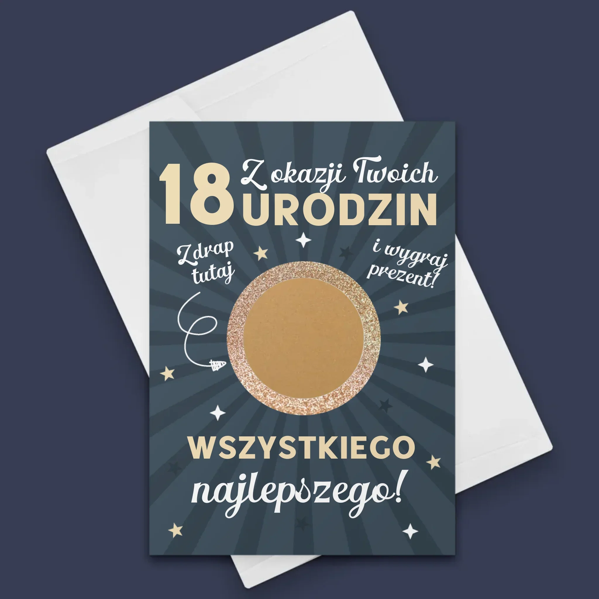 Imię i Podpis: Z okazji twoich 18 urodzin - Kartka z Życzeniami - Image 7