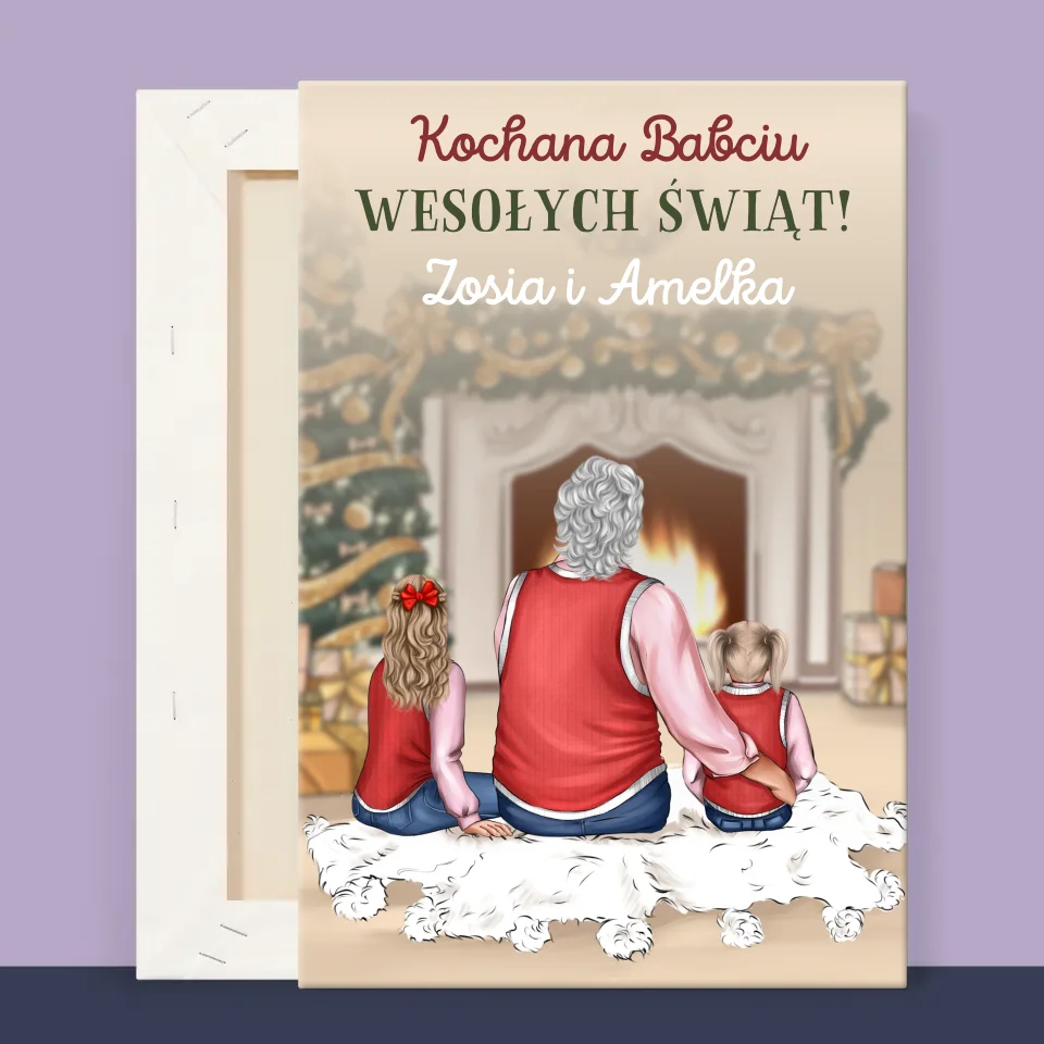 Kreator Postaci: Babciu Wesołych Świąt - Wydruk Obramowany - Image 13