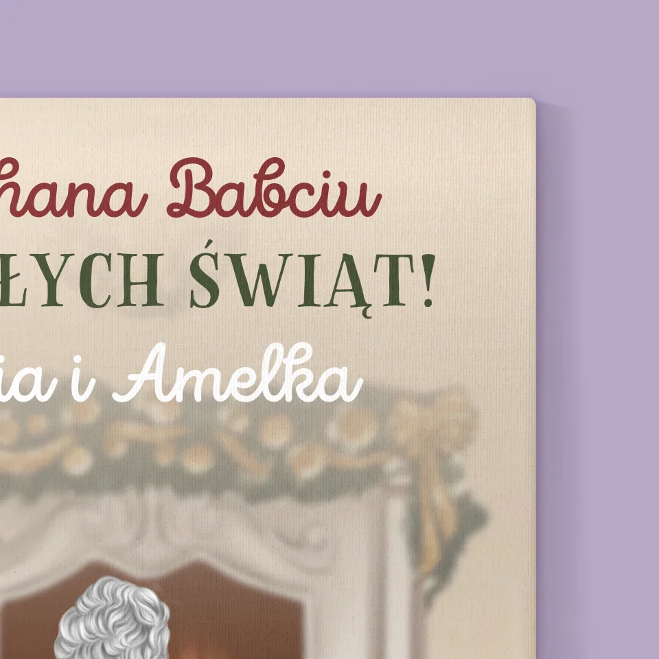 Kreator Postaci: Babciu Wesołych Świąt - Wydruk Obramowany - Image 15