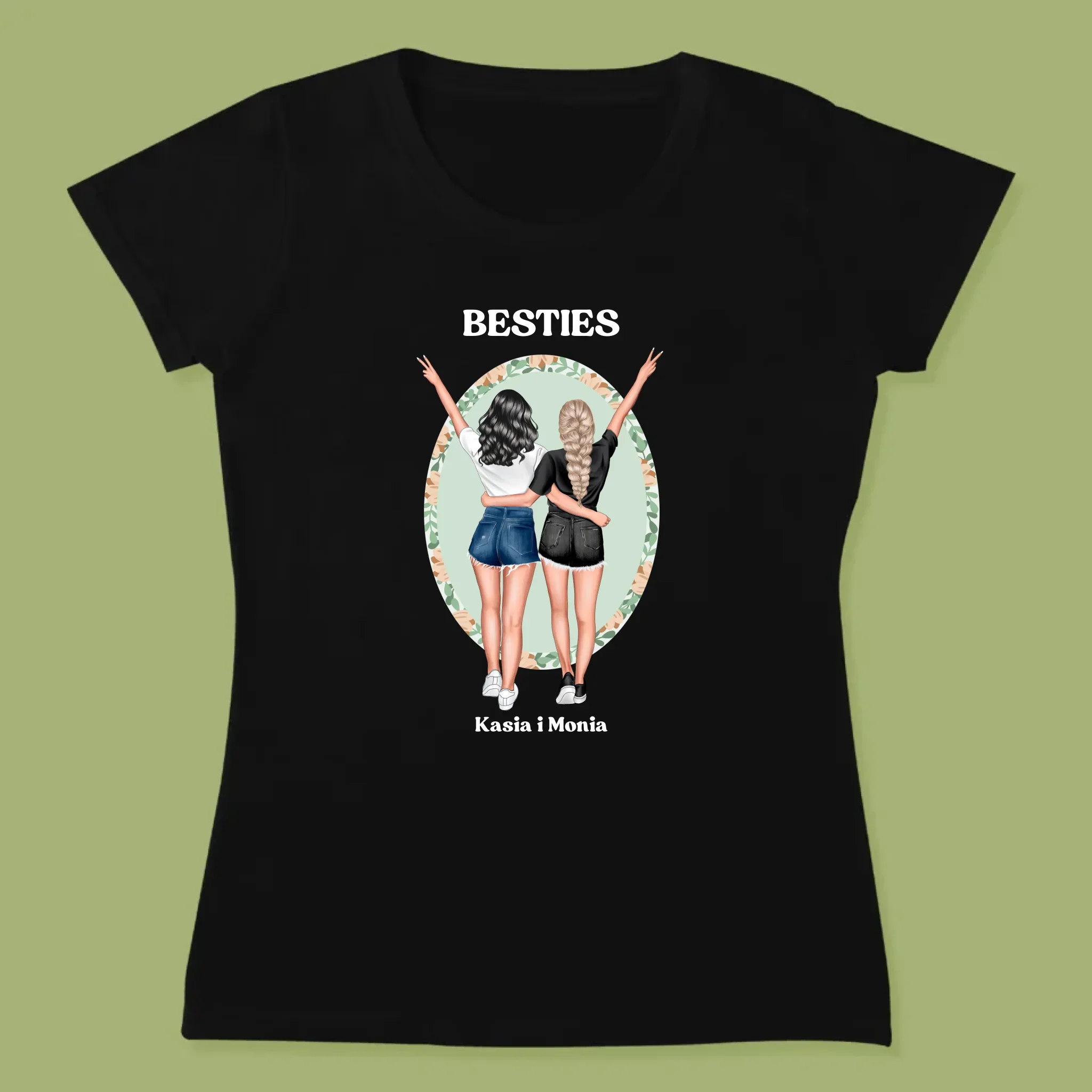 Kreator Postaci: Best Friends - Koszulka Damska z Nadrukiem - Image 7