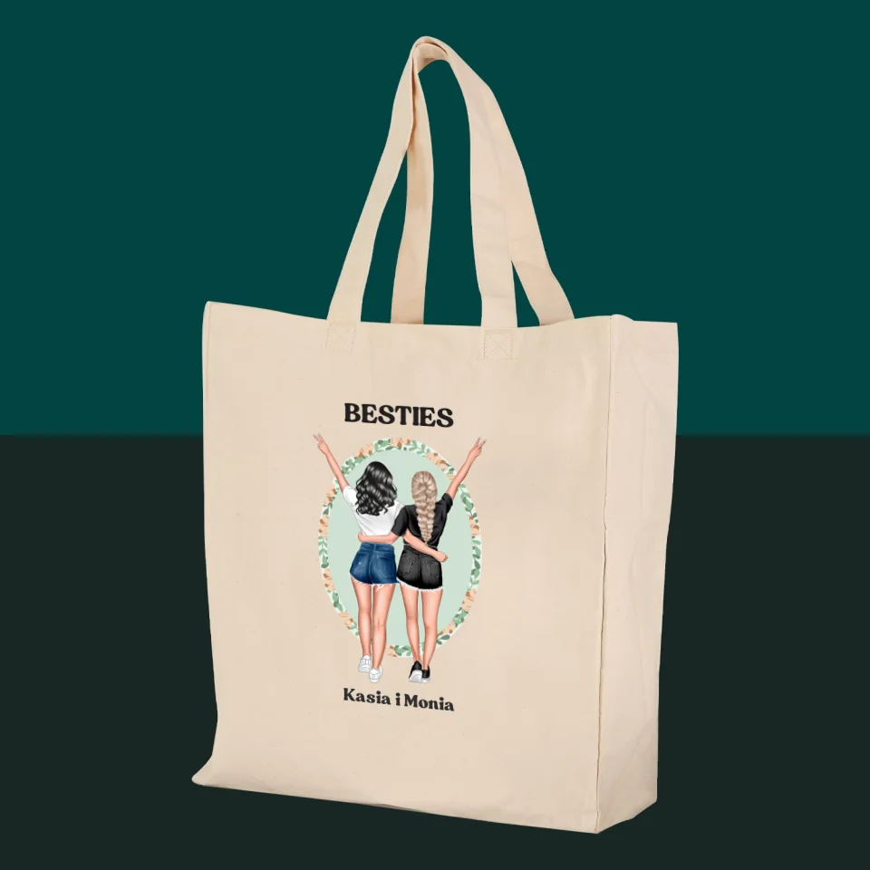 Kreator Postaci: Best Friends - Torba Płócienna z Nadrukiem - Image 2