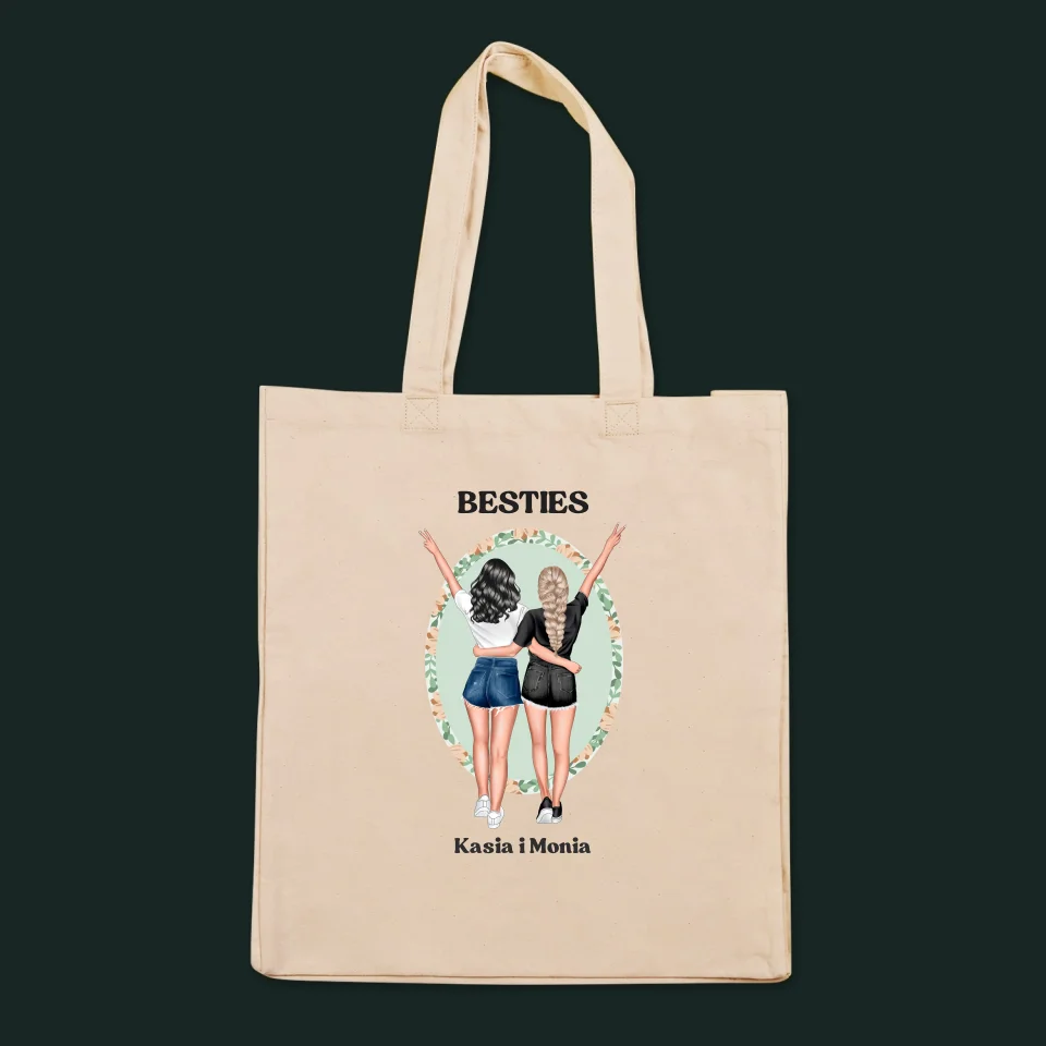 Kreator Postaci: Best Friends - Torba Płócienna z Nadrukiem - Image 3