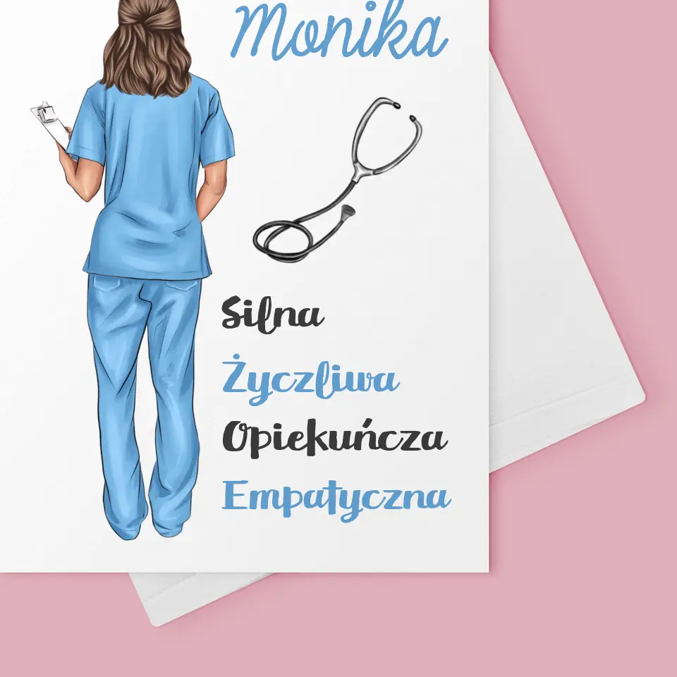 Kreator Postaci: Cechy Pielęgniarki - Kartka Z Życzeniami - Image 4