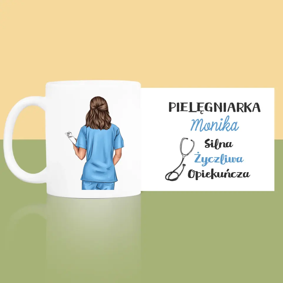 Kreator Postaci: Cechy Pielęgniarki - Kubek z Nadrukiem - Image 3