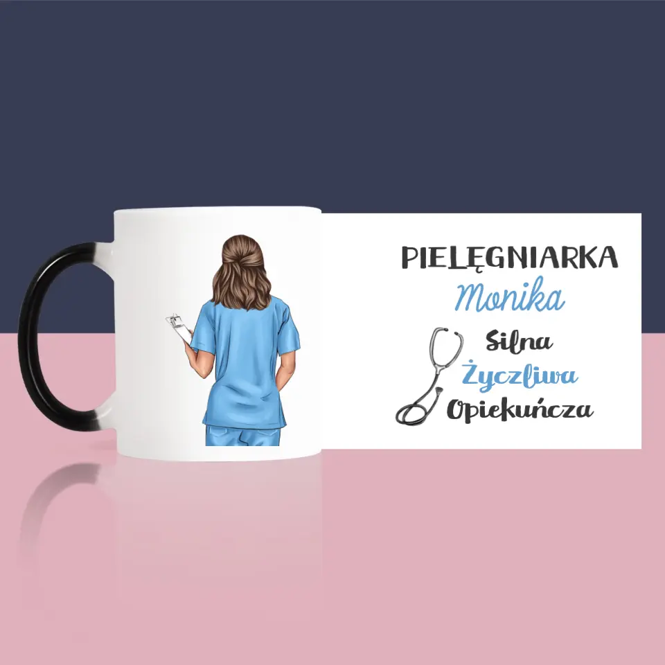 Kreator Postaci: Cechy Pielęgniarki - Kubek z Nadrukiem - Image 8